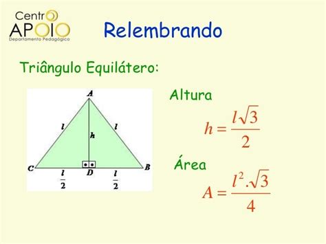 Formula Da Area Do Triangulo Equilatero