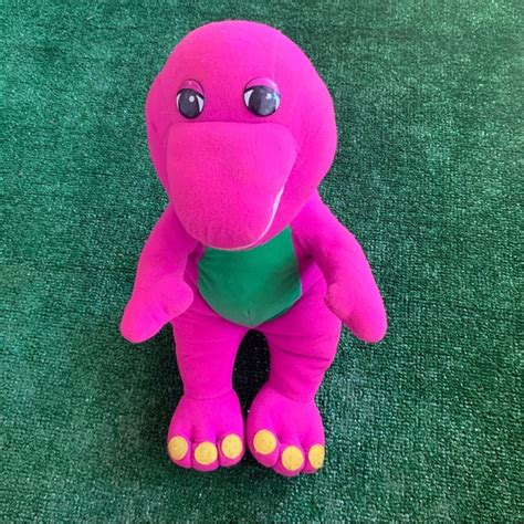Toys Vintage 1992 Barney Playskool Talking 18 Plush Toy Dinosaur