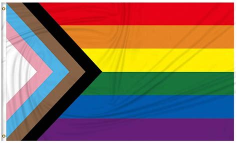 Progress Pride Rainbow Flag X