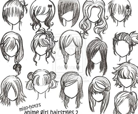 Easy To Draw Emo Hair 12how To Draw Anime Girl Hairstyles1