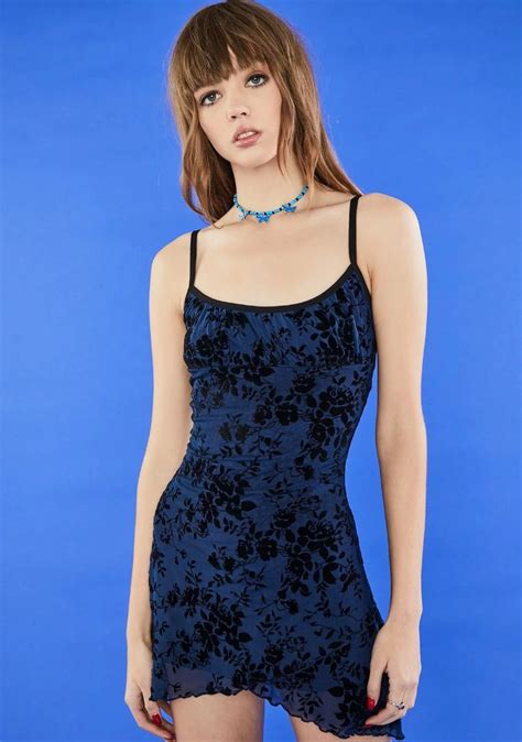 Delia S Floral Print Mesh Mini Dress Blue Velvet Dolls Kill In 2020 Mesh Dress Dresses