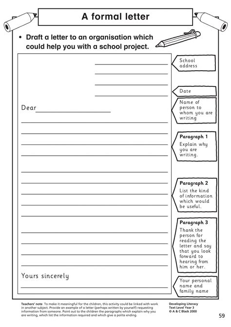 The opening of the informal letter writing begins with a greeting or salutation. A formal letter (With images) | Letter writing template ...