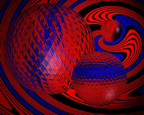 Red 3d Wallpaperredbluespiralpatterncircle 448603 Wallpaperuse