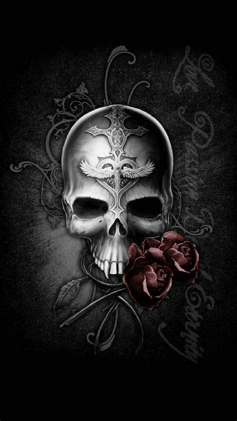 Download Skull Rose Wallpaper By Gothicangel A4 Free On Zedge