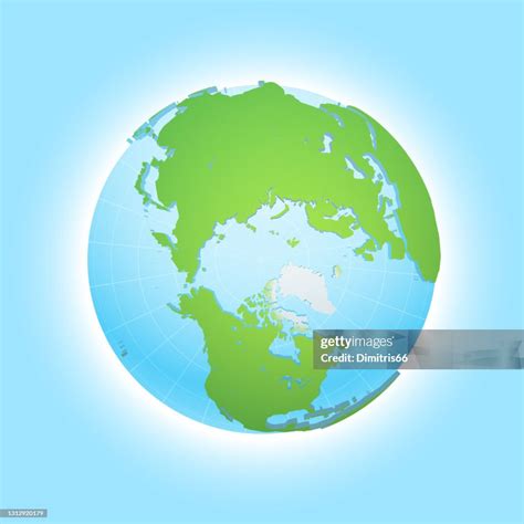 Earth Globe North Pole View High Res Vector Graphic Getty Images