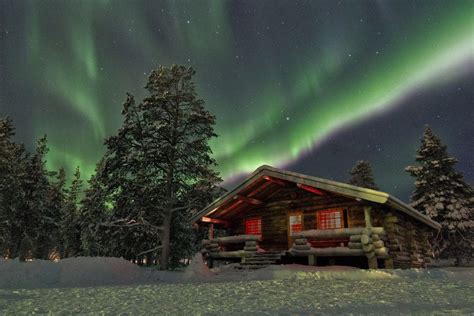 This Striking Cottage Under The Northern Lights In Lapland Finland