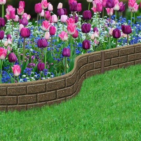 Decorative Eco Friendly Recycled Rubber Border Garden Lawn Edging Ebay
