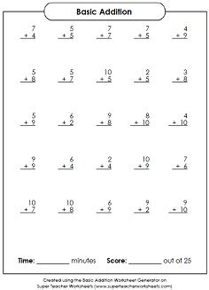 How can this be helpful to you? Basic Math Worksheet Generators