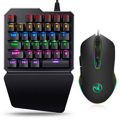 Rgb lights for ultimate pc gaming experience. Wired Ergonomic Gaming LED Keyboard and Mouse, Multiple ...