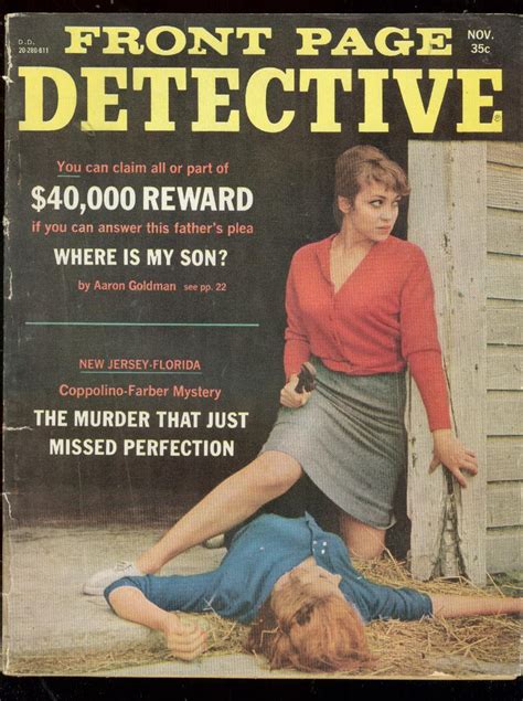 Front Page Detective Nov 1966 Girl Fight Pulp Catfight Vg Very Good