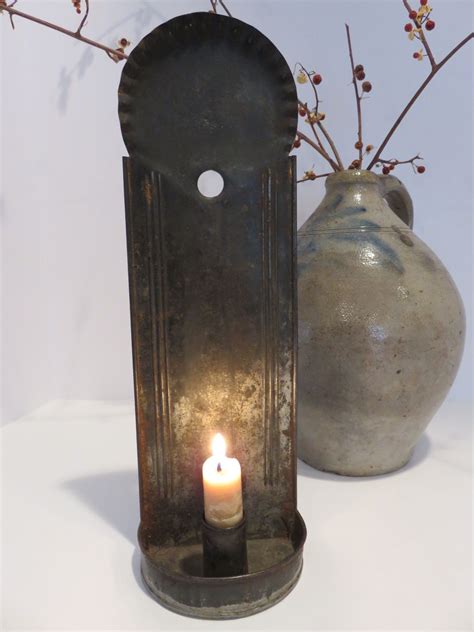 Ebay Antique Tin Candle Wall Sconce Tin Candles Wall Candles Coal