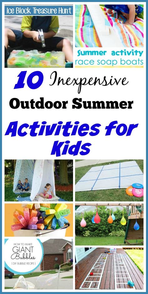 10 Inexpensive Summer Outdoor Activities For Kids