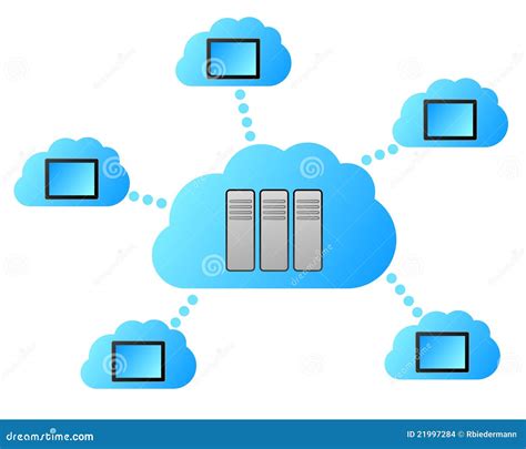 Cloud Computing Stock Vector Illustration Of Distributed 21997284