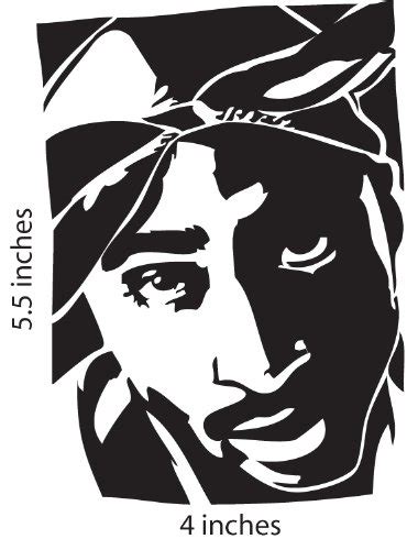 Buy Tupac Shakur Cut Vinyl Decal 2pac Sticker Makaveli Online At