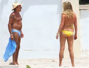 Rod Stewart Lets It All Hang Out On Holiday With Wife Penny