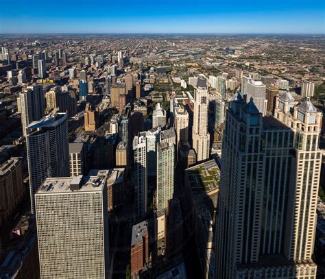 Aerial View Of Chicago Free Stock Photo Public Domain Pictures