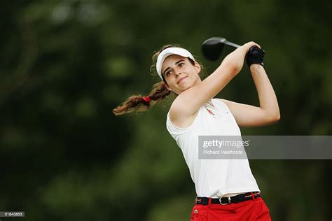 Beatriz Recari Of Spain Hits A Shot During Round 1 Of The Womens