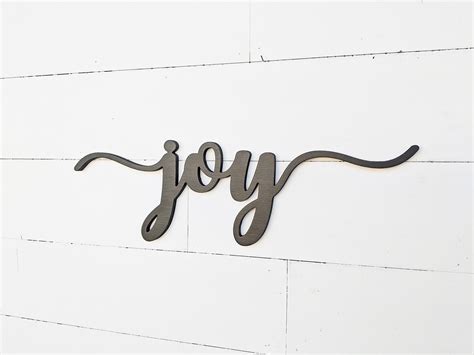 Joy Wood Cutout Joy Sign Wood Joy Sign Etsy