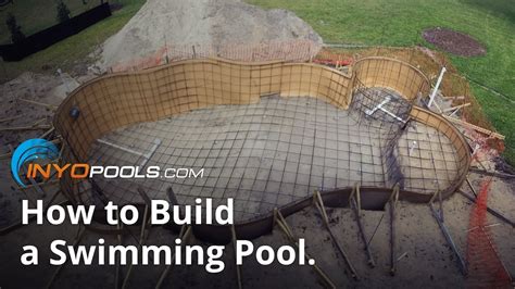Estimating the price to build a pool depends on the a small fiberglass pool costs $18,000 while a large concrete pool costs $60,000 or more. How to Build a Swimming Pool - YouTube