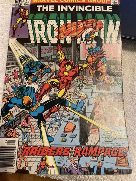 Invincible Iron Man 145 Bronze Age Marvel Comics 1981 See Papas