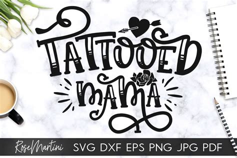 Tattooed Mama Svg Inked Mama Svg Tattoos 684867 Cut Files Design