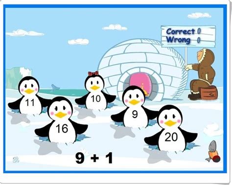Descarga gratis y 100% segura. Suma con los pingüinos | Juegos de adición, Matemáticas ...