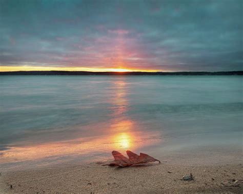 Kelly Beach November Sun Pillar Sunset Photograph By Ron Wiltse Fine