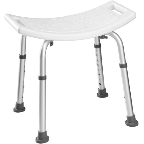 Shower Stool Bench Bath Step Adjustable Height Lightweight Aluminium