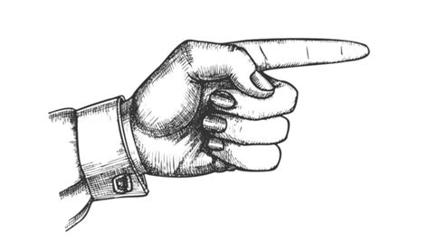 Finger Hand Gesture Vector Art Png Female Hand Pointer Finger Showing
