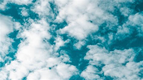 Download Wallpaper 2048x1152 Sky Clouds White Porous Atmosphere