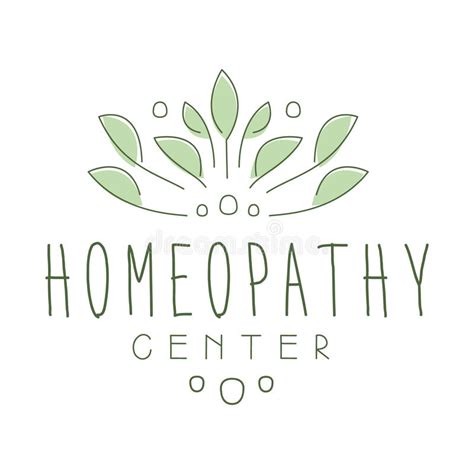 Homeopathi Center Logo Symbol Vector Illustration Stock Vector