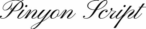 Perhaps this is why, despite refinement and aristocratic style; Pinyon Script font