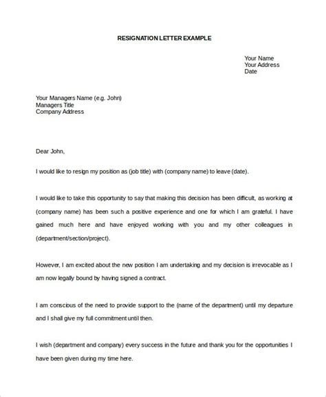 Resignation Letter Template In Word Format 3 Things You Didnt Know