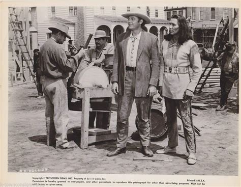 Brave Warrior Cowboy And Indian Movie Actors Vintage Western Movie Still