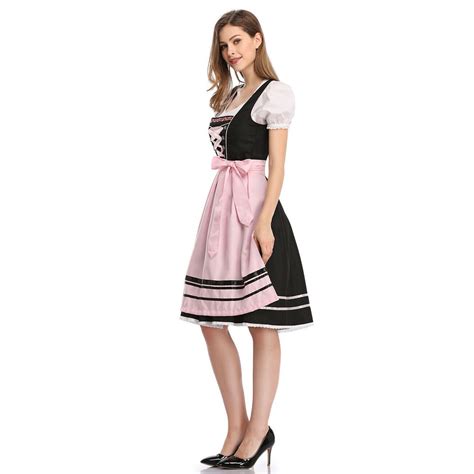 Oktoberfest Beer Ladies Maid Wench German Bavarian Heidi Dress Costume