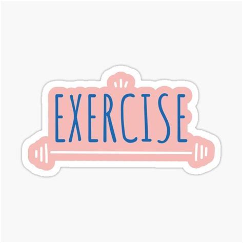 Get Fit With Exercise Stickers And Merch