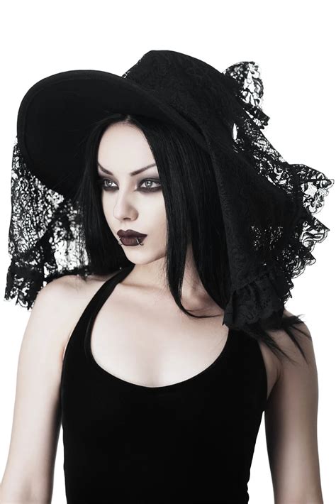 Lydia Lace Veil Lace Veils Gothic Hat Goth Hat
