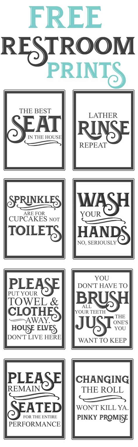 Please note that although the pictures show the prints in beige or tan printing, the designs all. Free Vintage Bathroom Printables - The Mountain View ...
