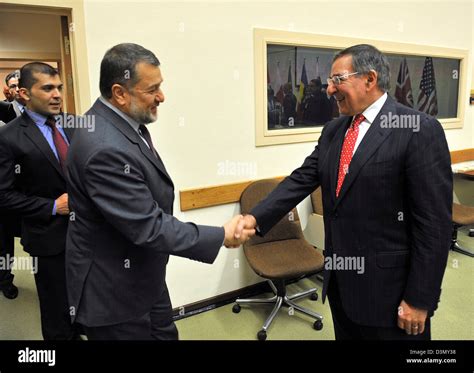Us Secretary Of Defense Leon Panetta Meets With Afghanistans Minister