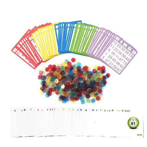 Buy Yuanhe Complete Bingo Game Set With 50 Bingo Cards 500 Colorful