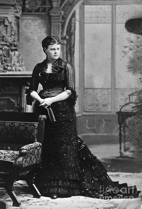 Woman Models Dress From 1880s By Bettmann