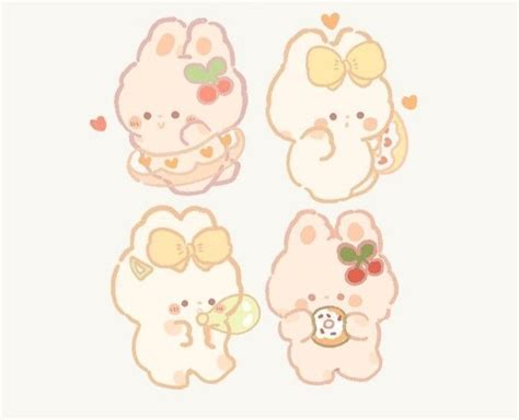 Aesthetic Sticker Pack Template Korean Printable Cute Bear In Our Heart