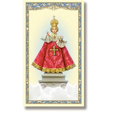 Infant Of Prague Holy Card 100pk Devotional Items Autom