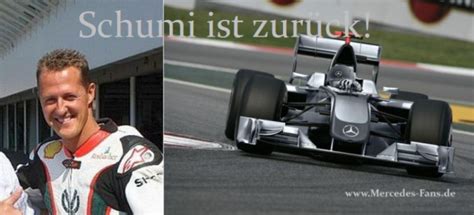 Mercedes Formel 1 Schumi Fährt Comeback Des Siebenfachen