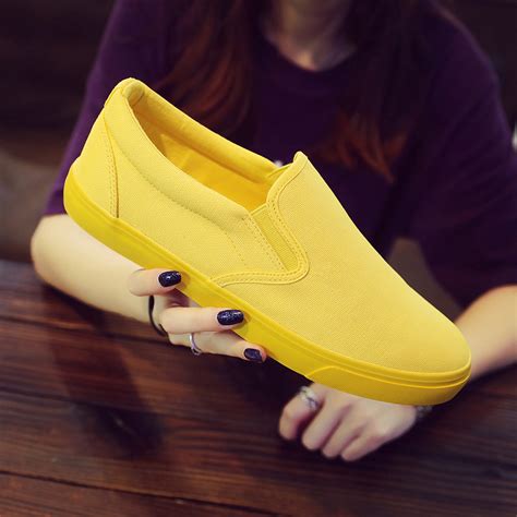 New Women Casual Comfy Wearable Canvas Slip On Flats Worldwide Fast