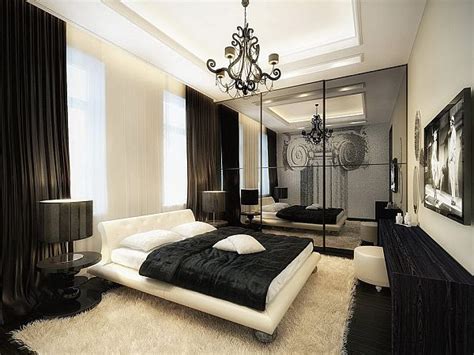 The ceiling in the bedroom is usually richly decorated with stucco. Modern Baroque Interior Designs