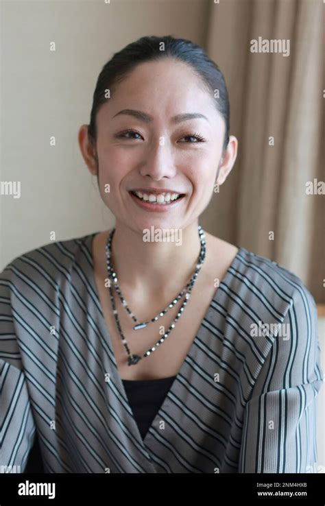 Miki Ando A Retired Japanese Figure Skater Poses For Photo During An