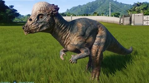 Jurassic World Evolution Pachycephalosaurus Gameplay Ps4 Hd