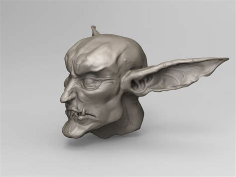 Goblin Head Download Free 3d Model By Ib Vegger Cad Crowd