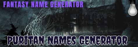 Puritan Names Generator